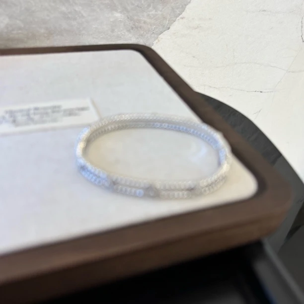 铜合金合成锆石手镯 白色万花筒手镯SZ1326