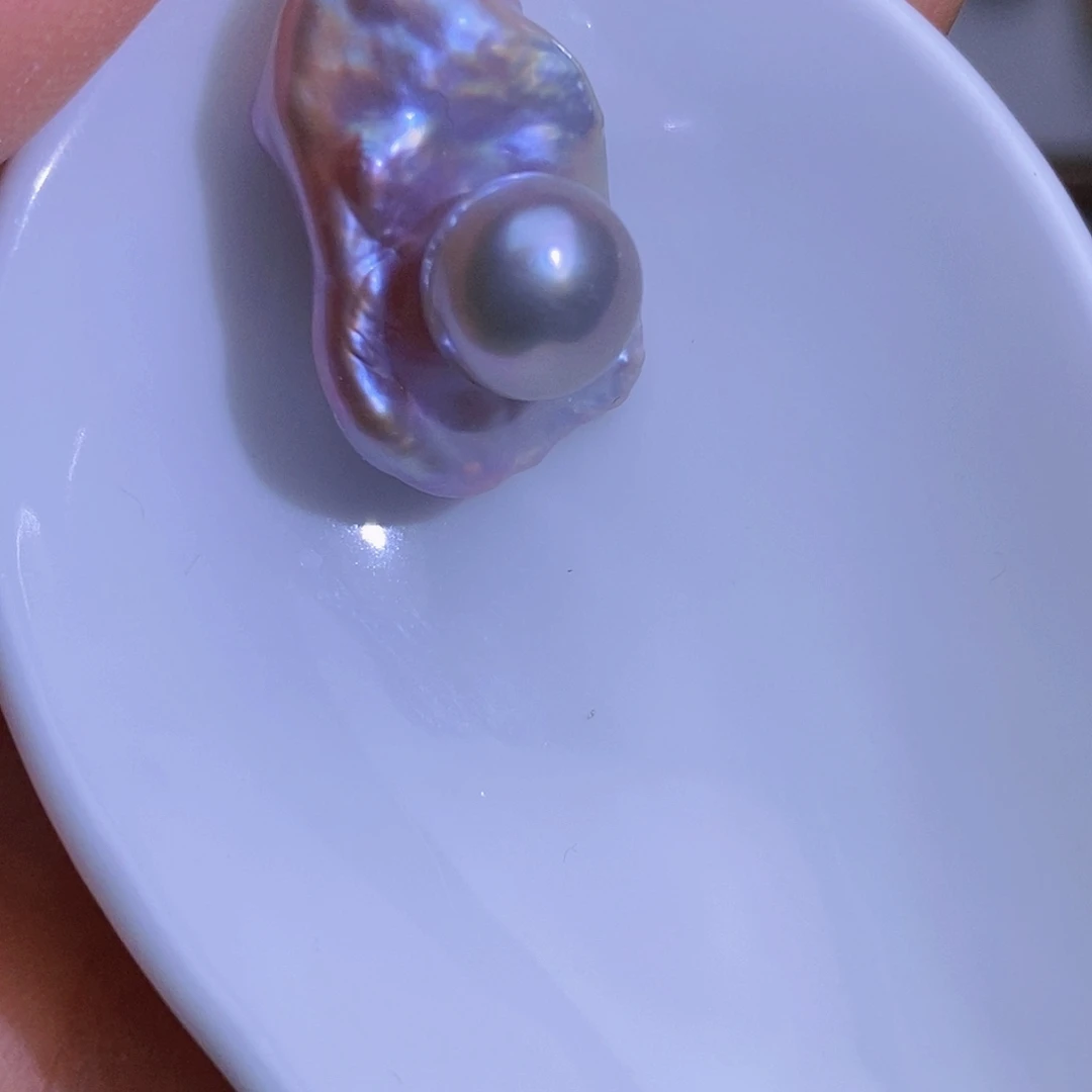 淡水珍珠银S925镶嵌淡水珍珠