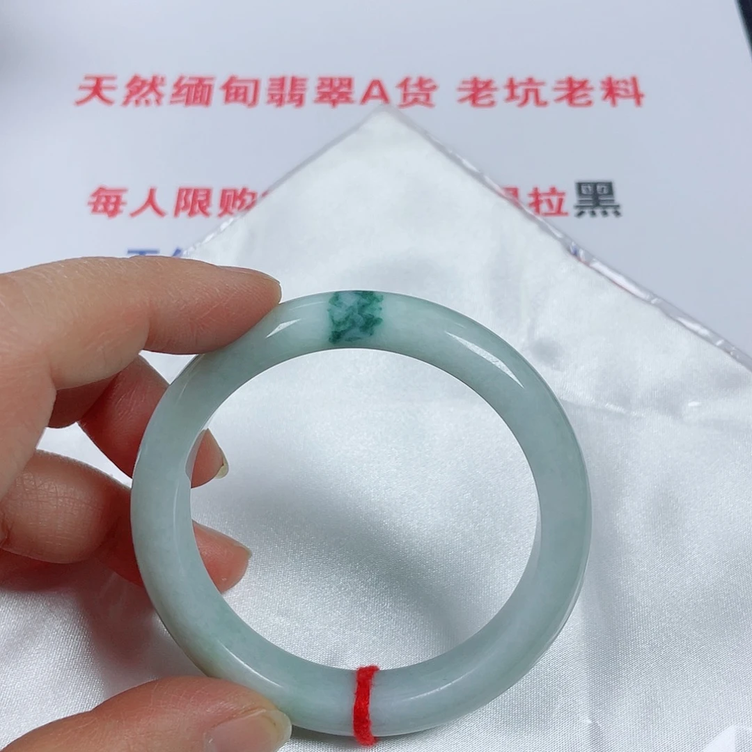 翡翠未镶嵌手镯天然翡翠手镯56.2