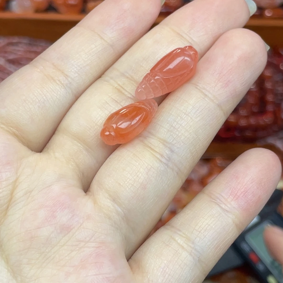 南红玛瑙未镶嵌配饰玉米组合