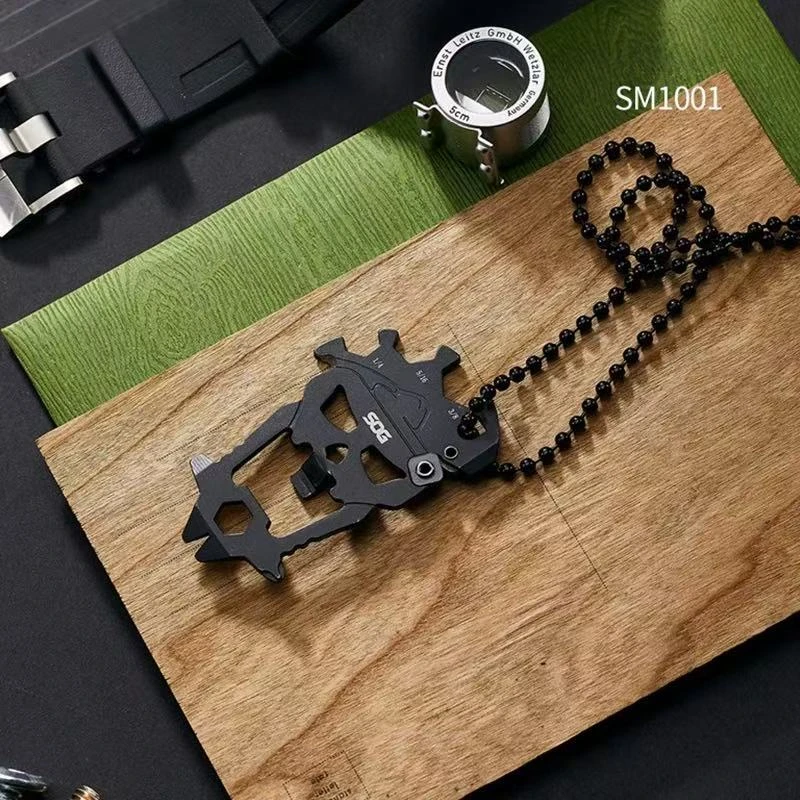 骷髅头多功能EDC组合小工具小巧多用户外随身装备