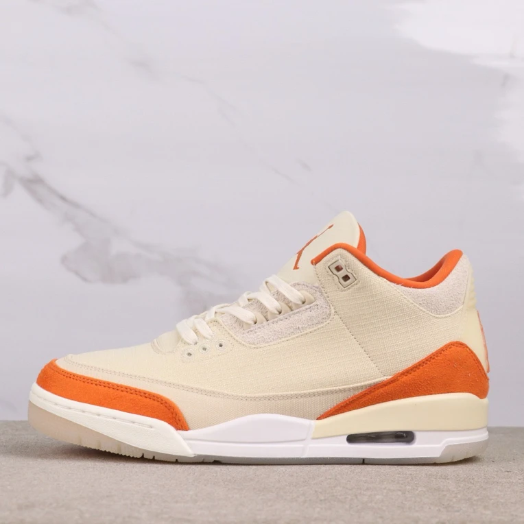 AJ3新配色高帮亮橙牛仔情侣透气休闲运动篮球鞋男士减震弹力跑鞋