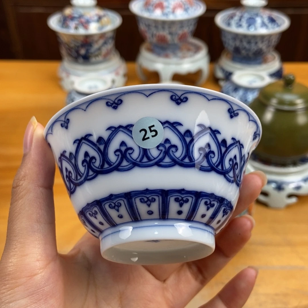 手绘现代茶具非古董