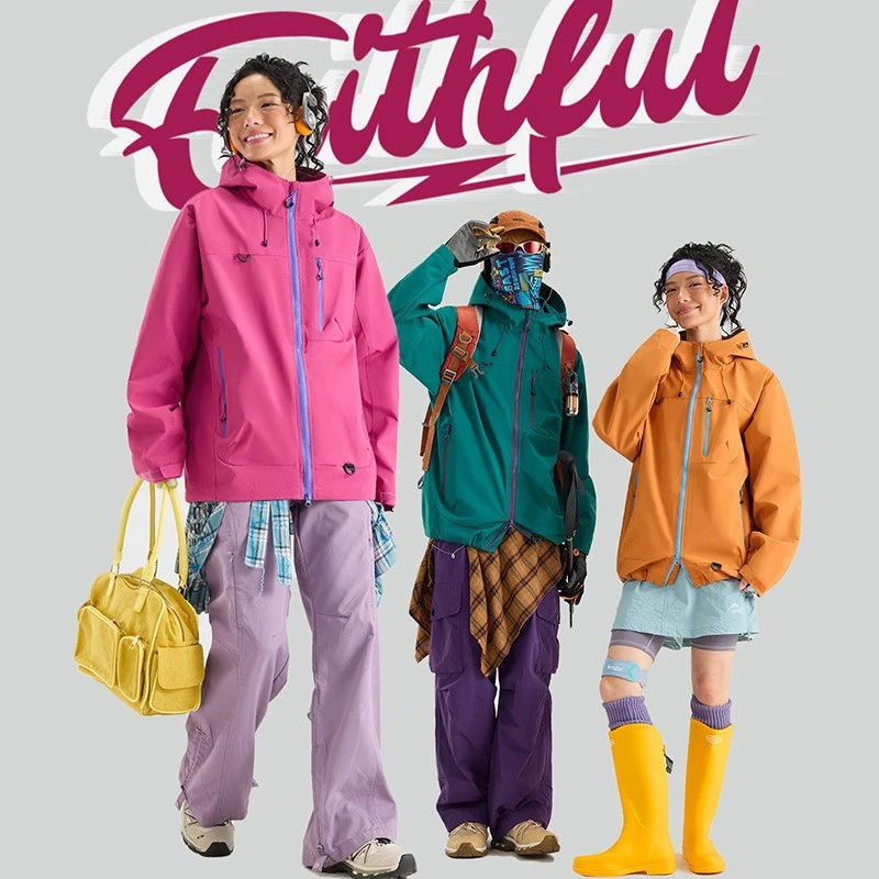 AHUO STUDIO 软壳冲锋衣秋季防风防水徒步登山服运动户外连帽夹克