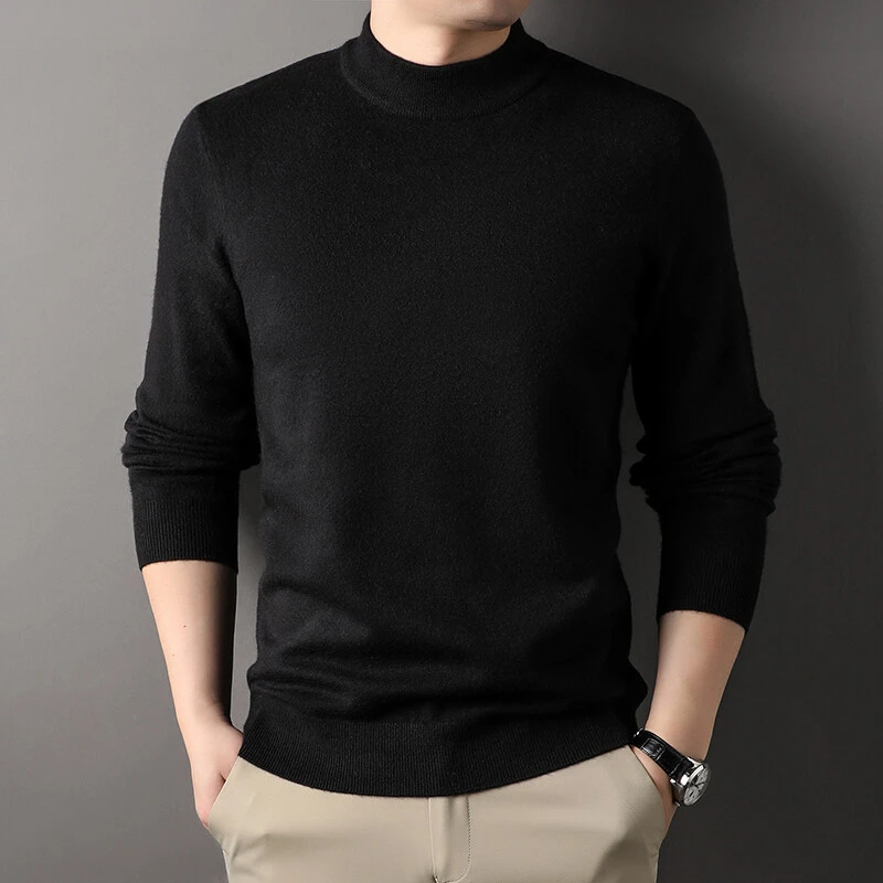 【"冬日暖阳"半高领情侣毛衣】遥发服装秋季新款百搭针织衫上衣2069