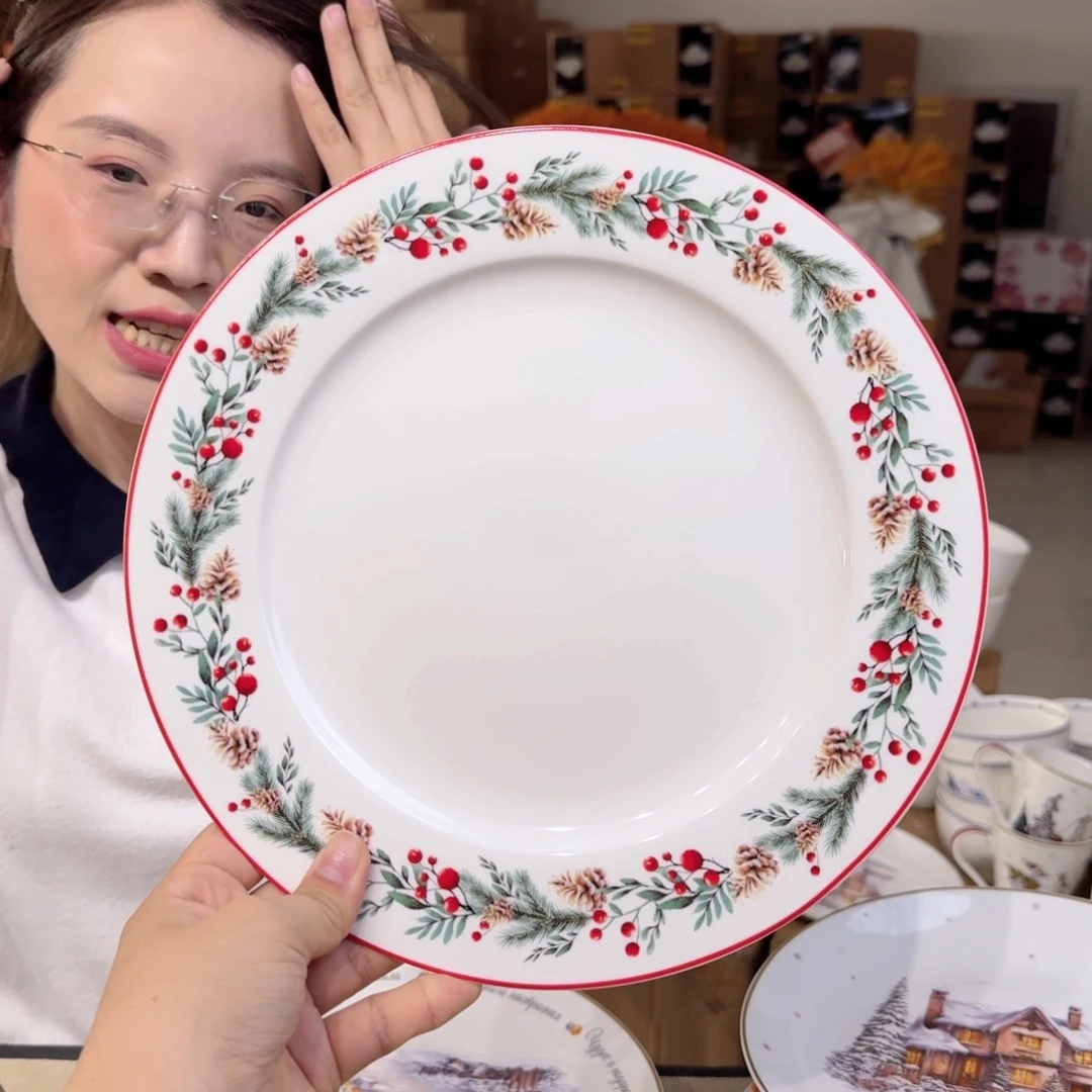 骨瓷10.5英寸平盘27cm一个大盘