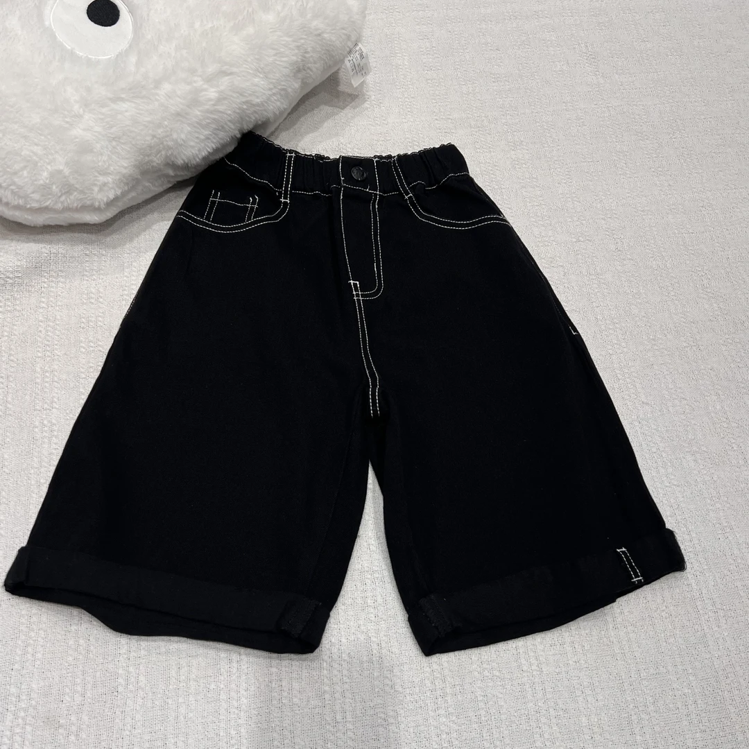 31142高端潮流时尚百搭休闲童装时尚牛仔中裤B12-1-1