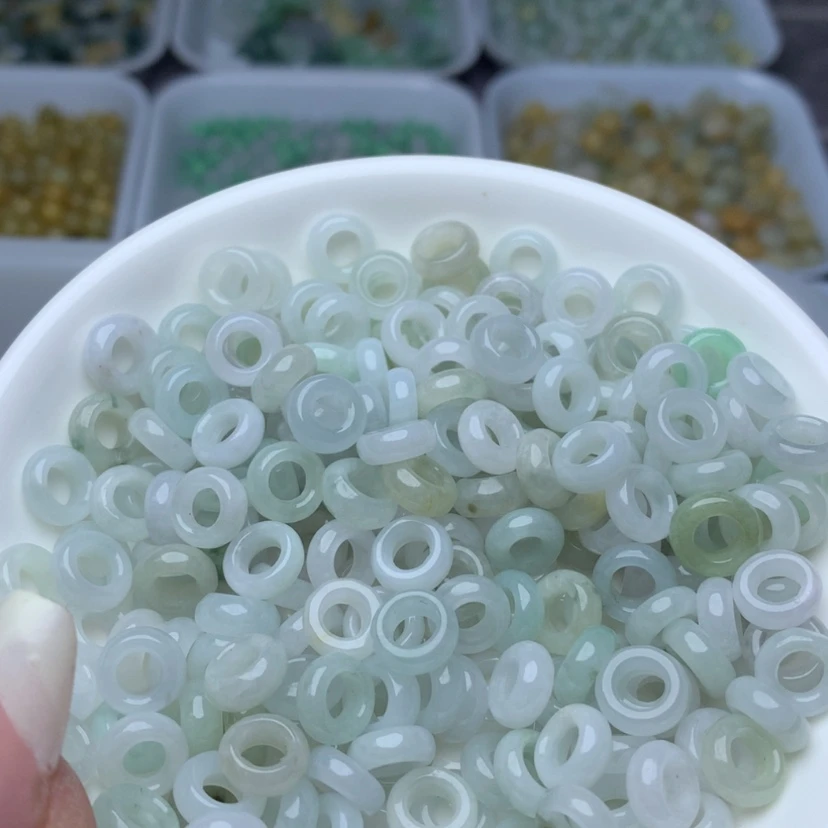 【闪购商品】翡翠手链未镶嵌卡8.8冰玉环30个