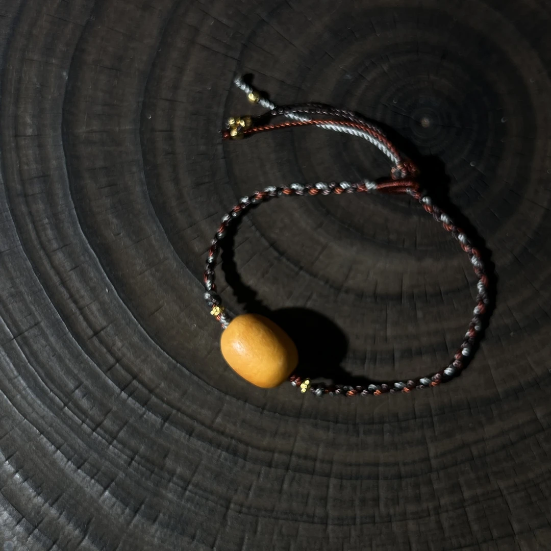 【狒狒珠宝】蜜蜡橘皮桶珠手绳 规格12+ 多样性发货