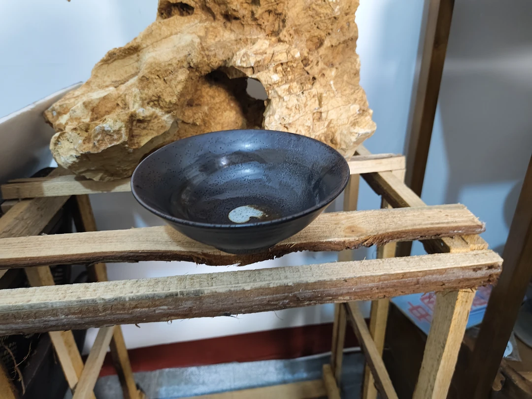 泗水砭石老虎石400毫升太极碗拍一发二