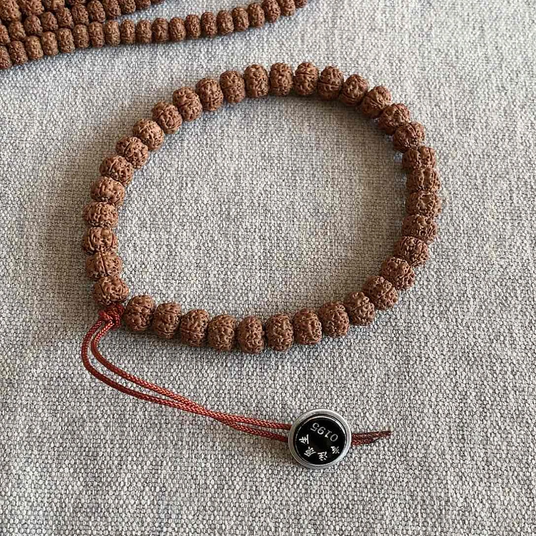 金刚菩提手串平头细纹 9mm 0195