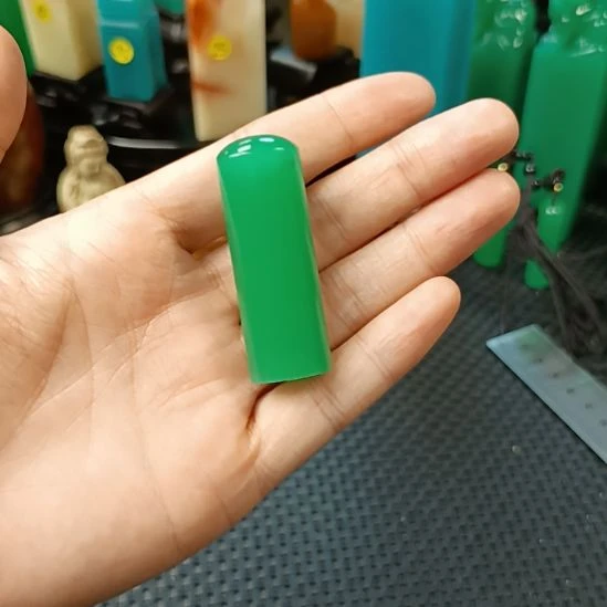 印石寿山石雅安绿随形章