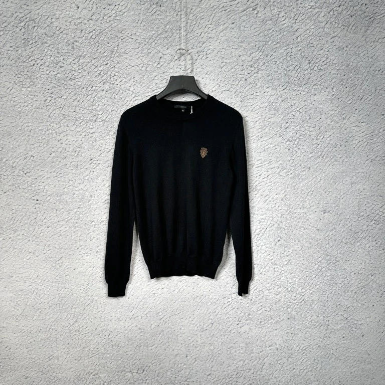 全新未使用 GUCCI/古驰 羊绒黑色羊绒针织衫/S码