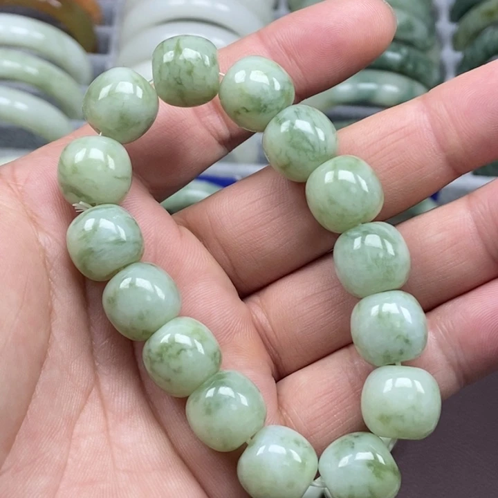 蛇纹石玉未镶嵌手链
