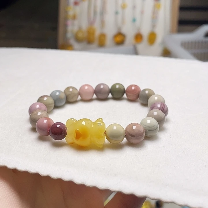 蜜蜡未镶嵌裸石蜜蜡手串