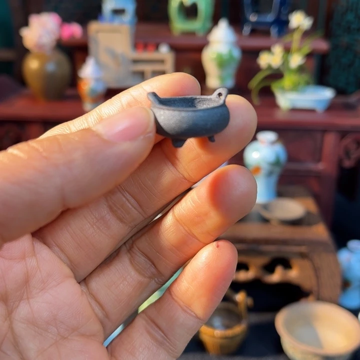 摆件贝***海微陶老王迷你花瓶