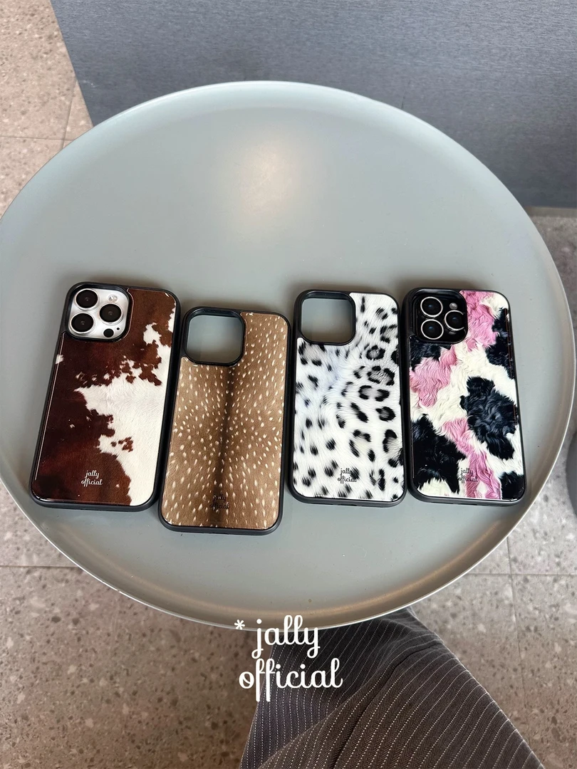 jally周一商店 小众leopard print性感豹纹原创适用于苹果手机壳