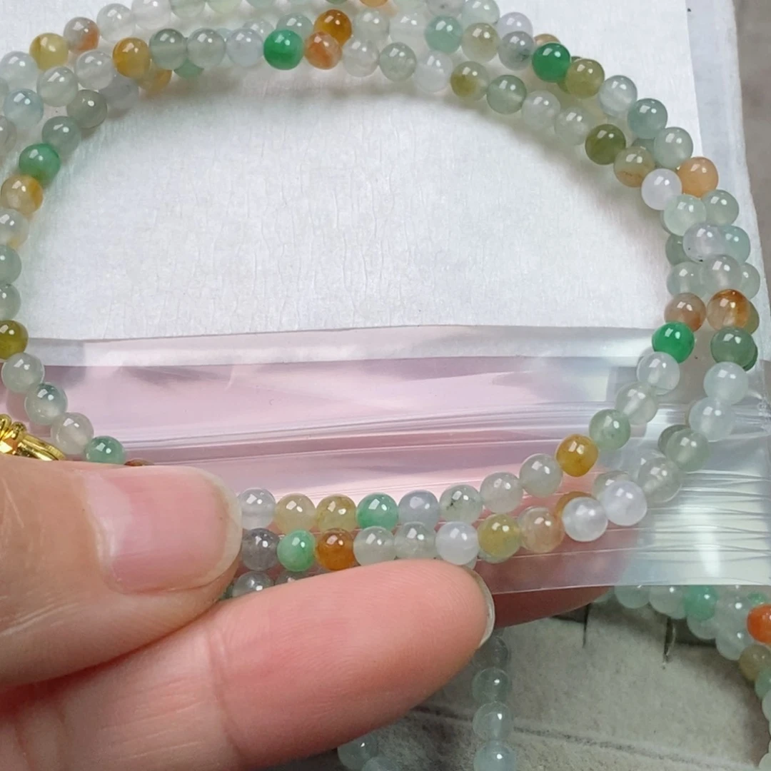 定制翡翠未镶嵌馨*翡翠定制手链