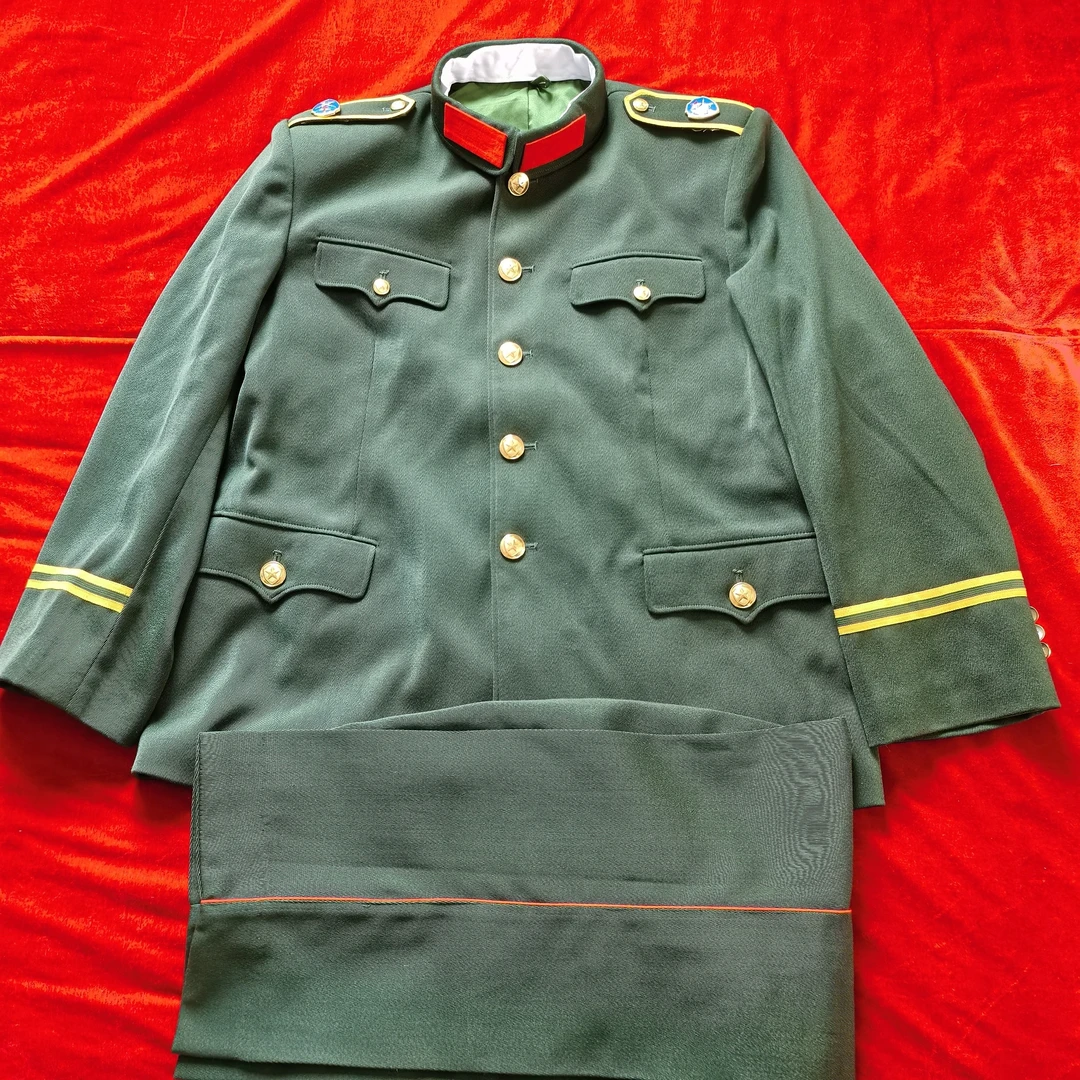 835款橄榄绿纯毛马裤呢套装全新正品原套2型4号