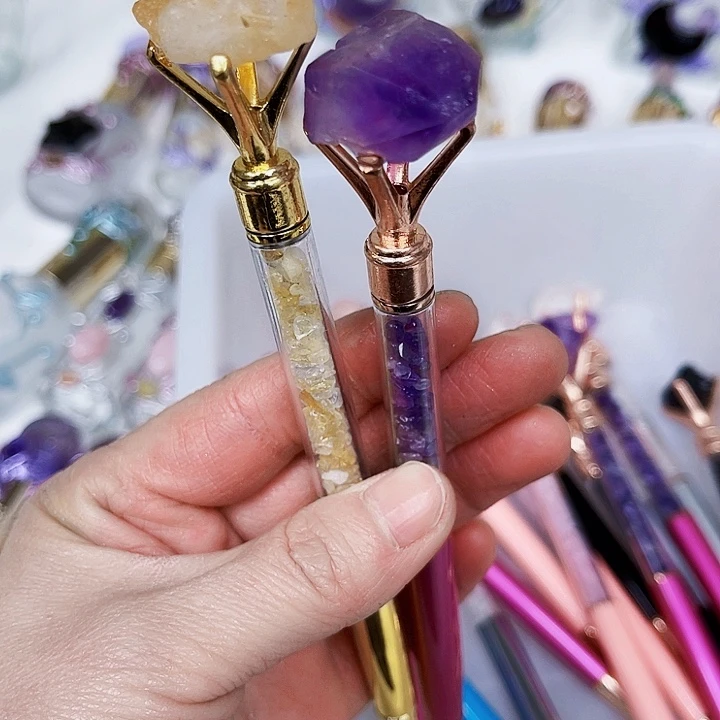 凉***水未镶嵌紫晶摆件水晶