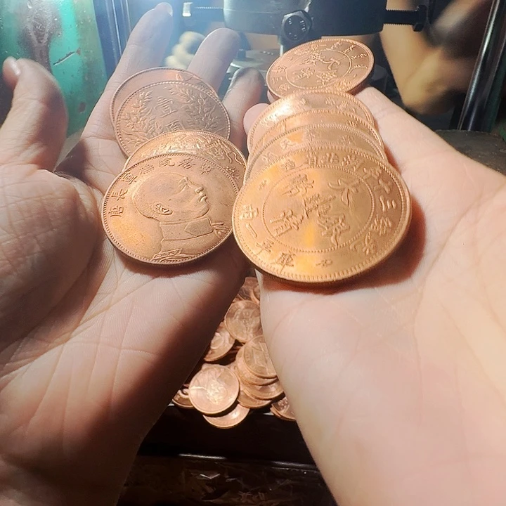 一两的纯紫铜原光。10个随机发