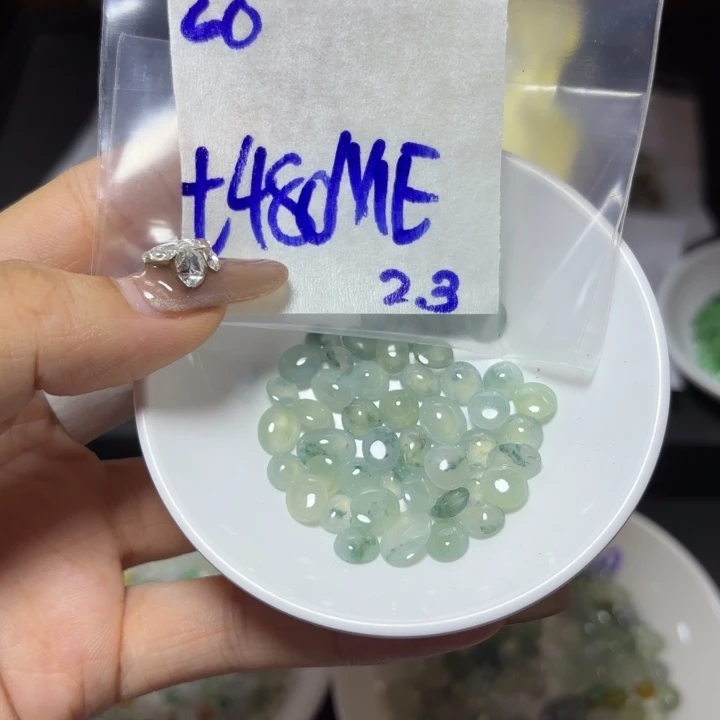 定制翡翠未镶嵌紫****不