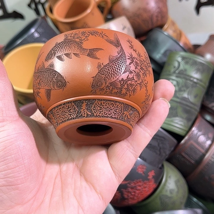茶杯紫砂全手工紫砂主人杯