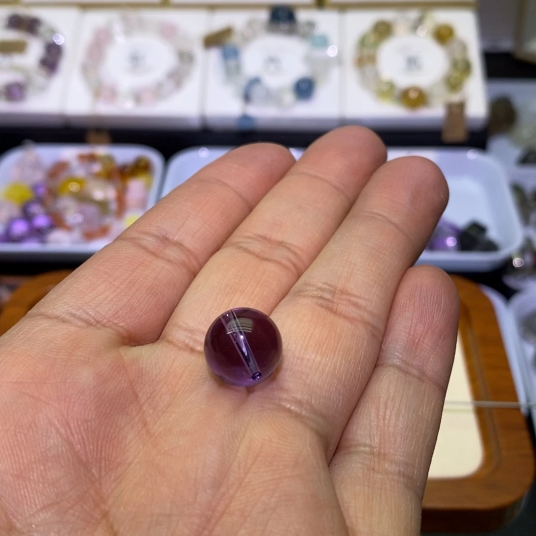 水晶手串未镶嵌紫水晶