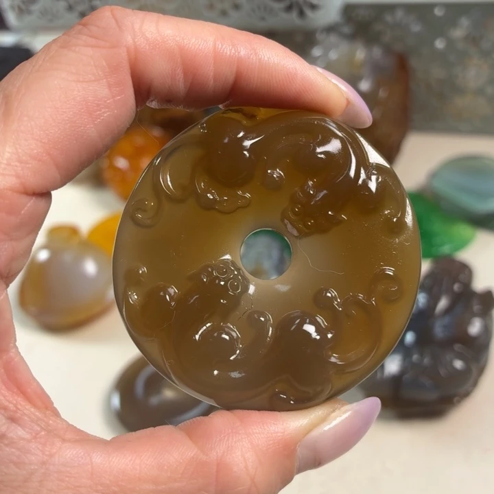 玛瑙/玉髓未镶嵌吊坠(不含链)