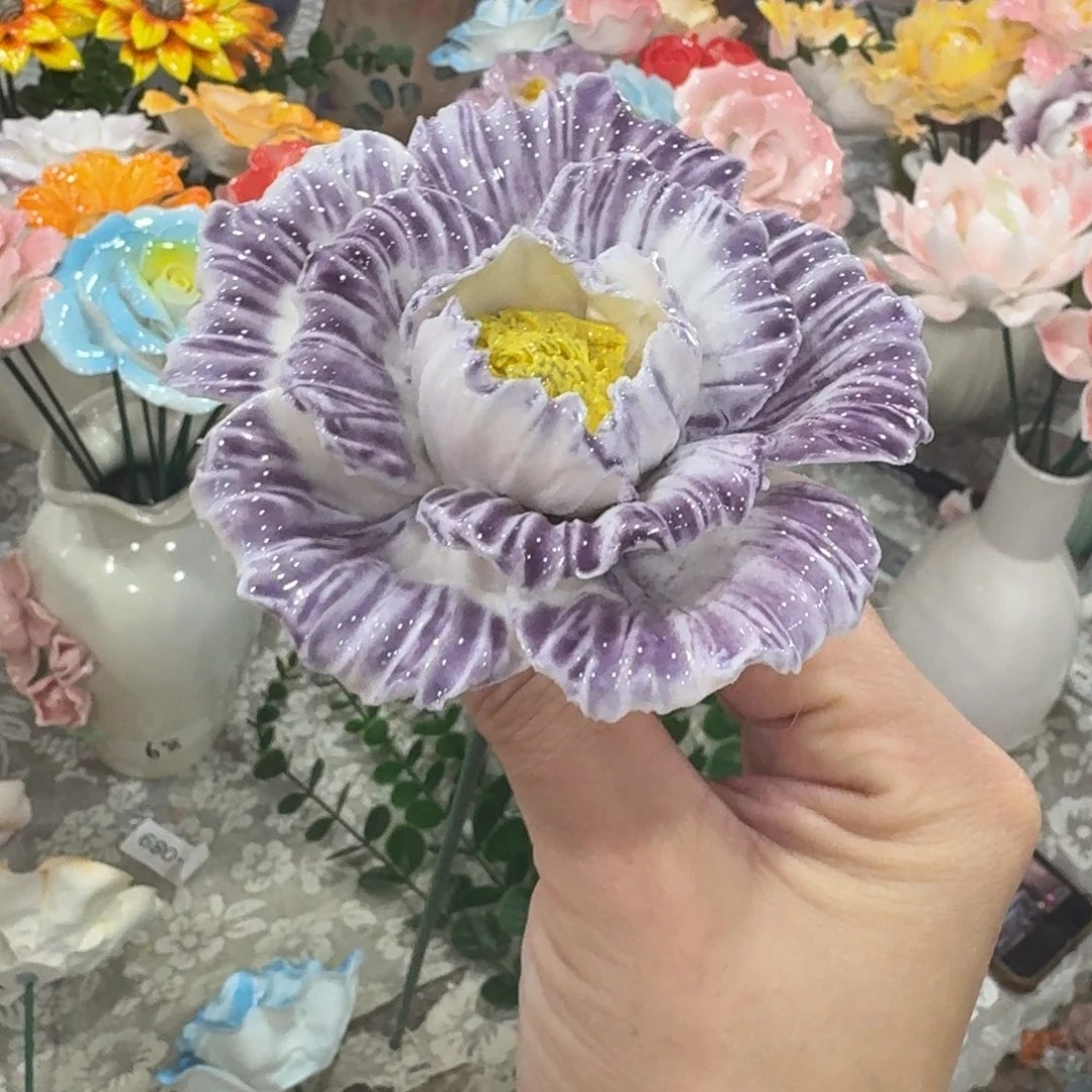 陶瓷花拍满20元发货，爱退款拉黑