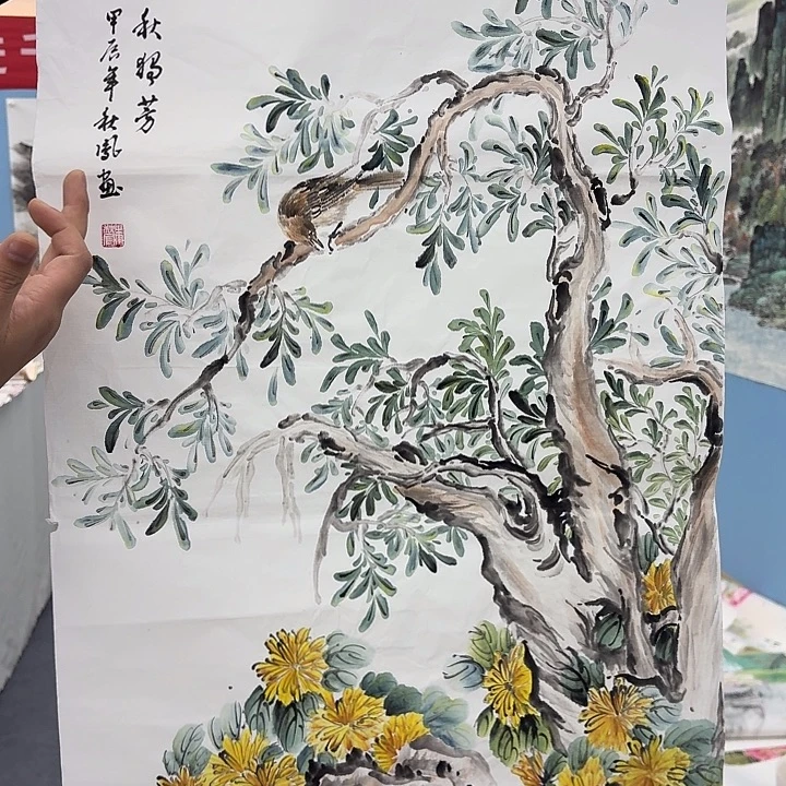 国画国画手绘作品