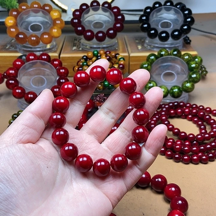 【闪购商品】贝壳杉（血龙木）手串/手链1.3x16颗