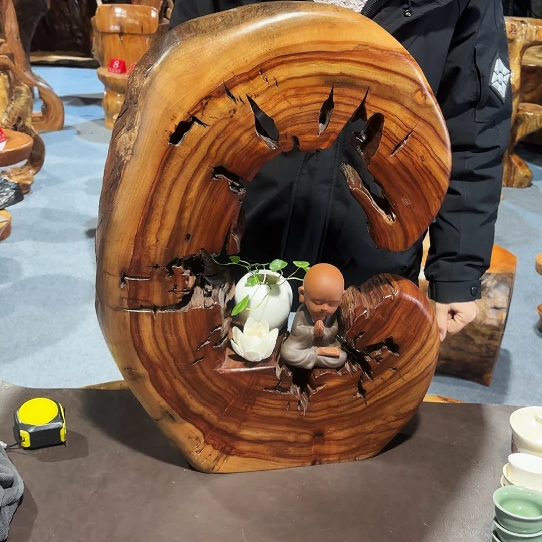 香樟木自然风化摆件