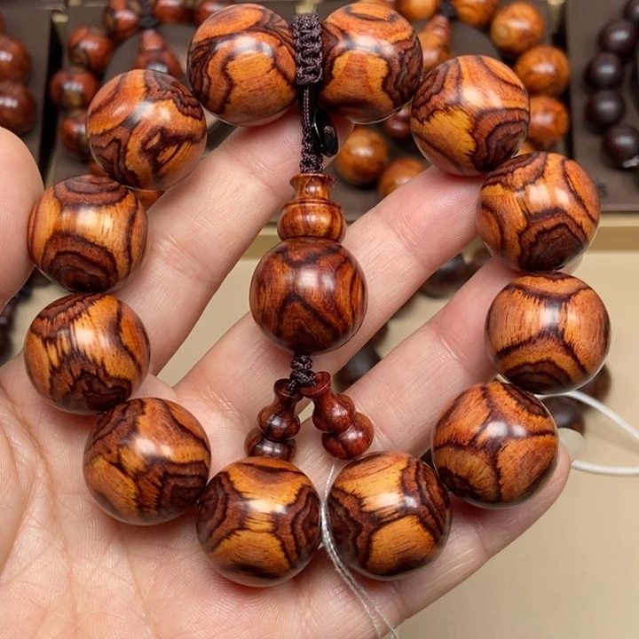 手串/手链黄花梨/降香黄檀海黄2.0叉纹对眼