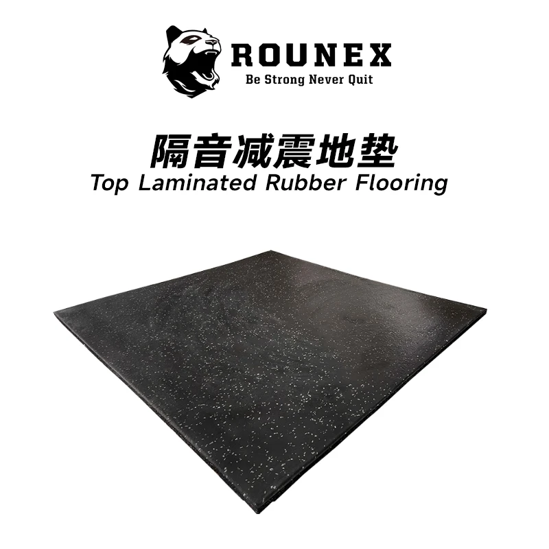 健身房地垫杠铃垫子功能性橡胶地垫隔音减震橡胶运动地板