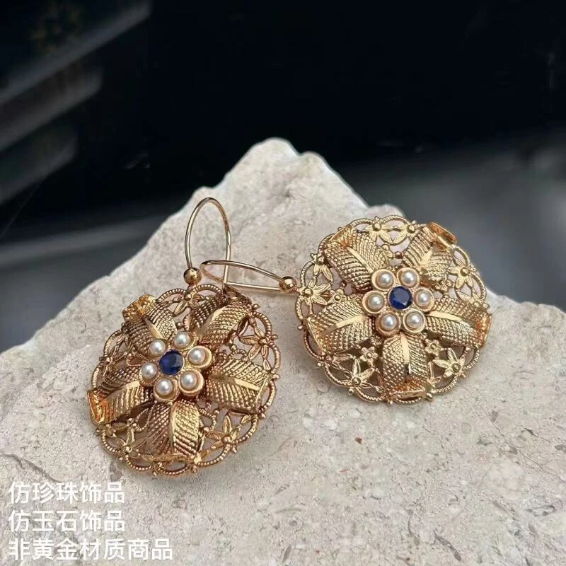 铜合金 树脂 仿珍珠 耳饰 Luca 01282