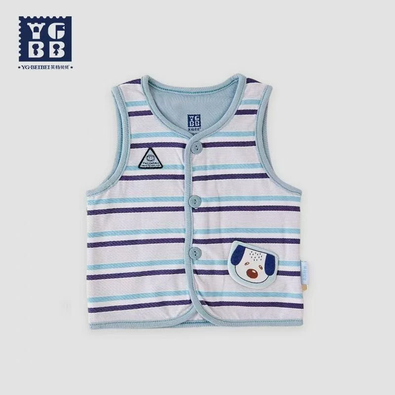 （拼直播专享75501AJ）布迪儿婴儿春秋马甲新生儿秋季纯棉马夹