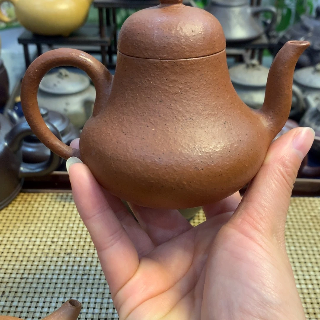 茶壶紫砂宜兴原矿老朱泥180cc