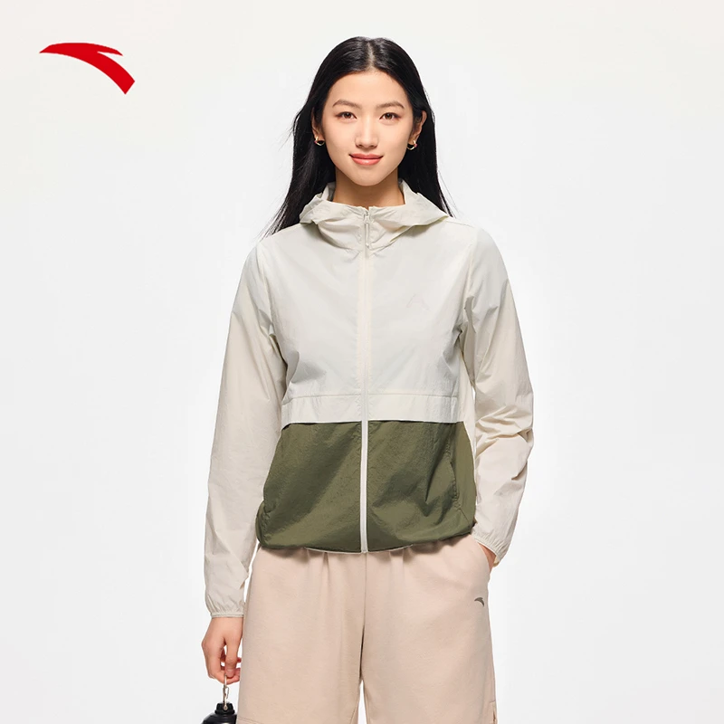 【粉丝专属】安踏轻壳 户外运动休闲连帽透气外套962427604