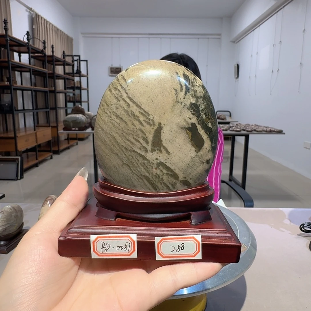 长江画面石精品摆件