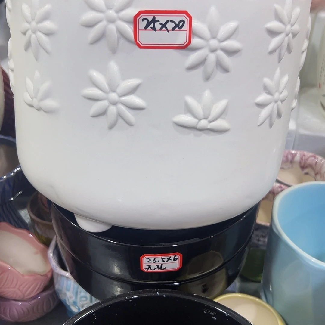 外贸尾单陶瓷花盆凑10米包邮