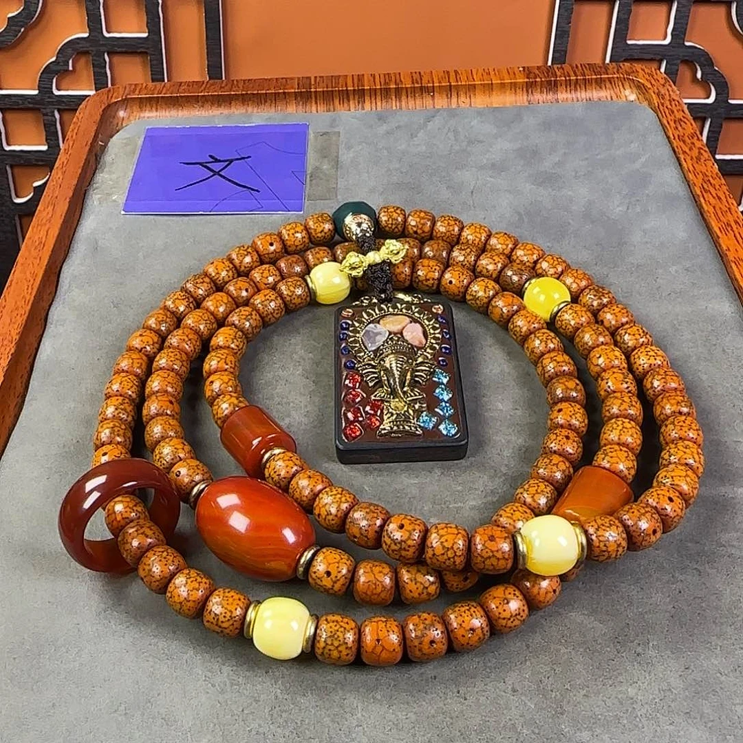 吊坠星月菩提脖挂