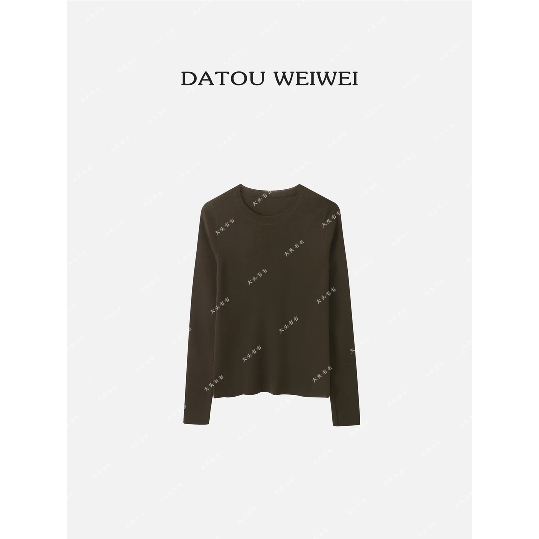 【DTWW大头韦韦】极简高级针织显瘦秋冬打底上衣（含6%羊毛）559229