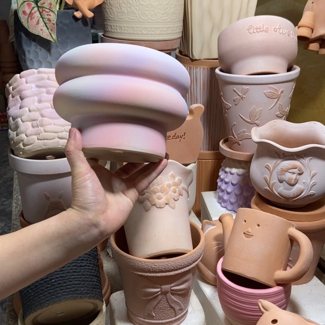 17×12炫彩甜甜圈 粗陶1个