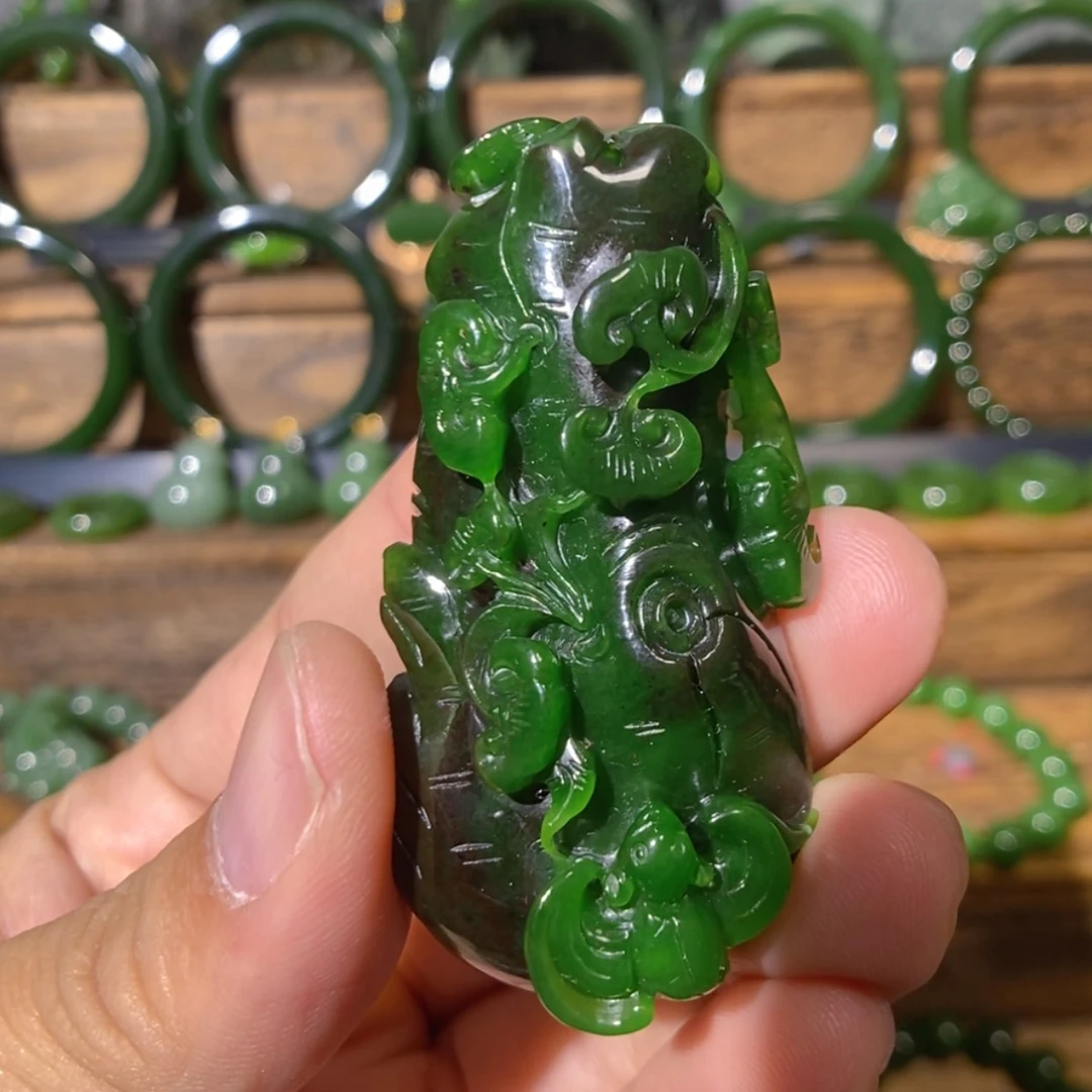 【闪购商品】吊坠(不含链)未镶嵌和田玉爱****师俄七富贵如意