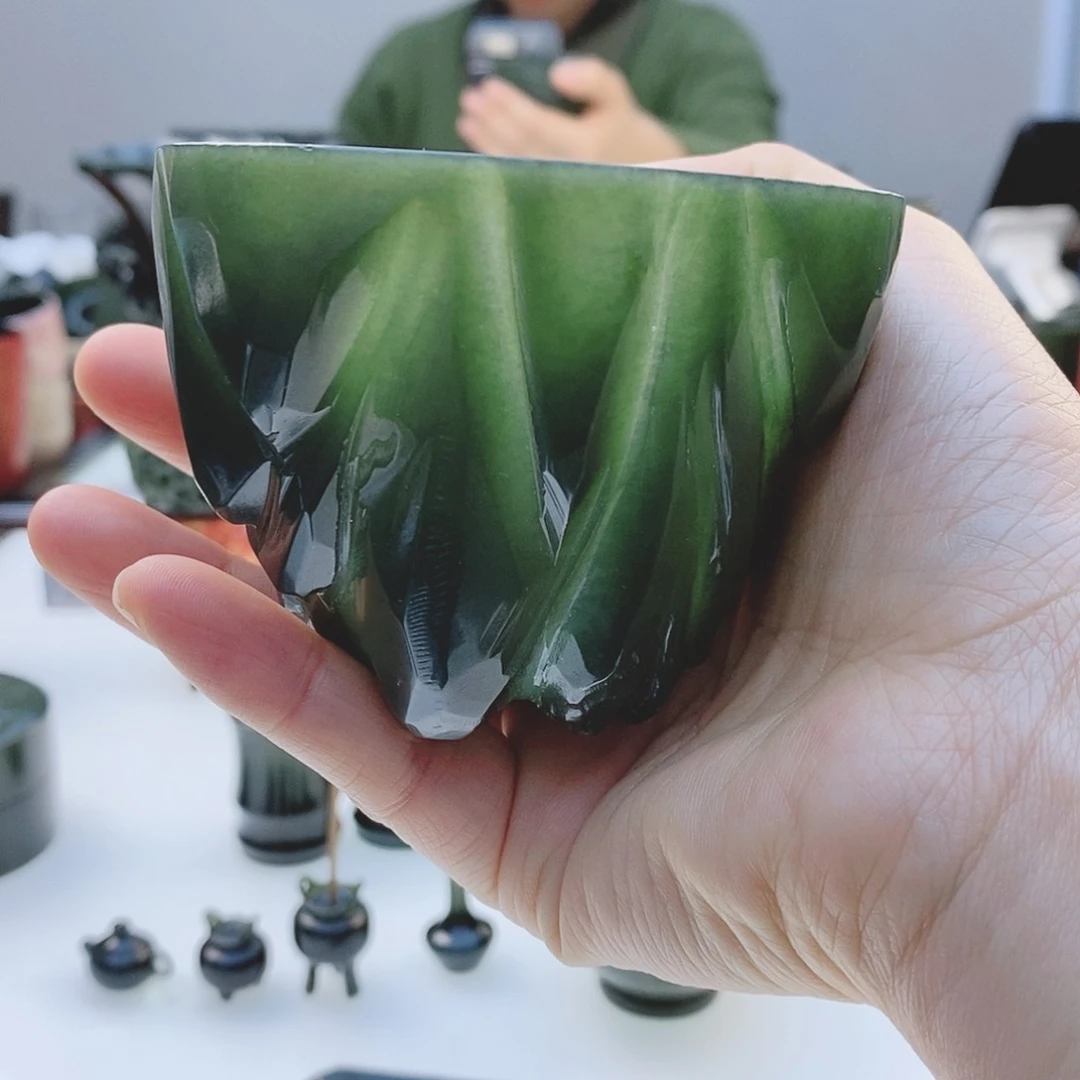和田玉（青玉）把件未镶嵌