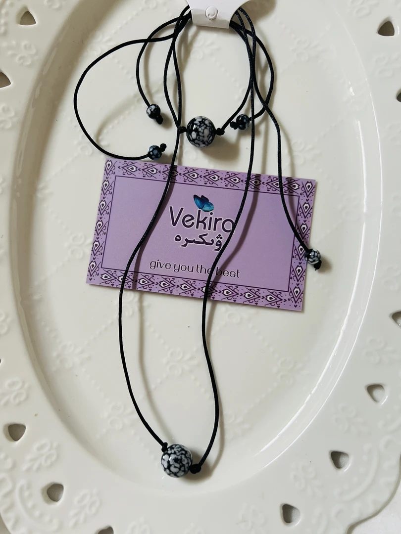 非金属布艺项链 项链首饰饰品颈链手工时尚项链百搭彩色手链黑色