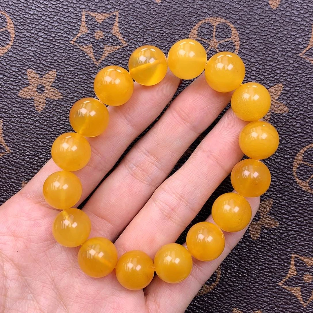 琥珀未镶嵌珠宝奇石12mm➕