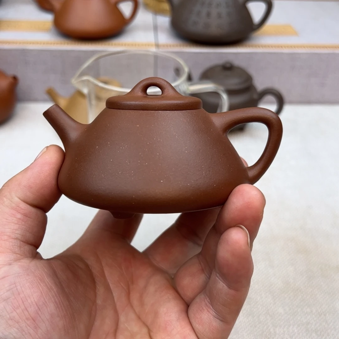 紫砂茶壶子冶石瓢：120cc 普工、底槽青