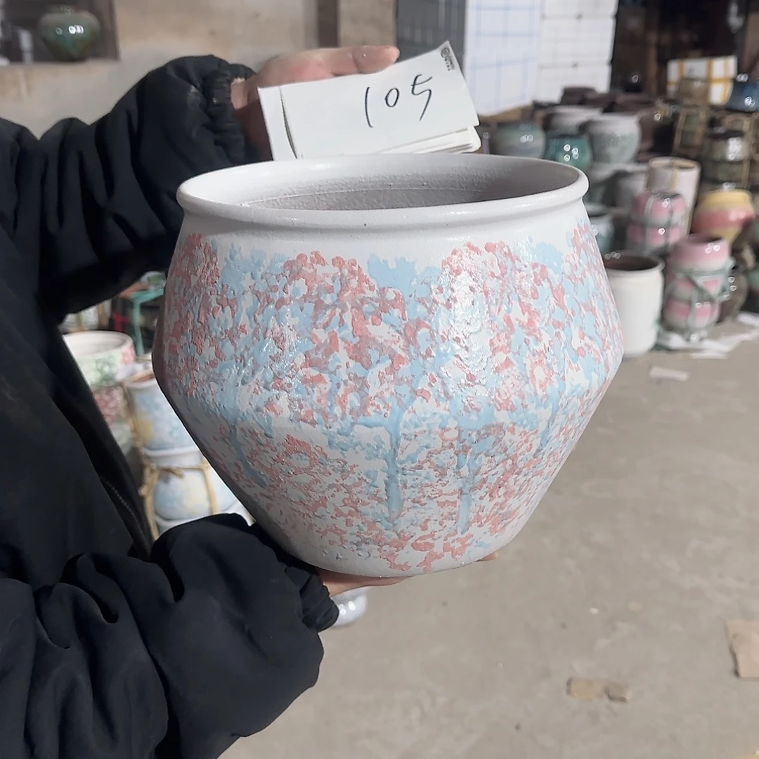 紫砂花盆王老板花盆晚上1211-105